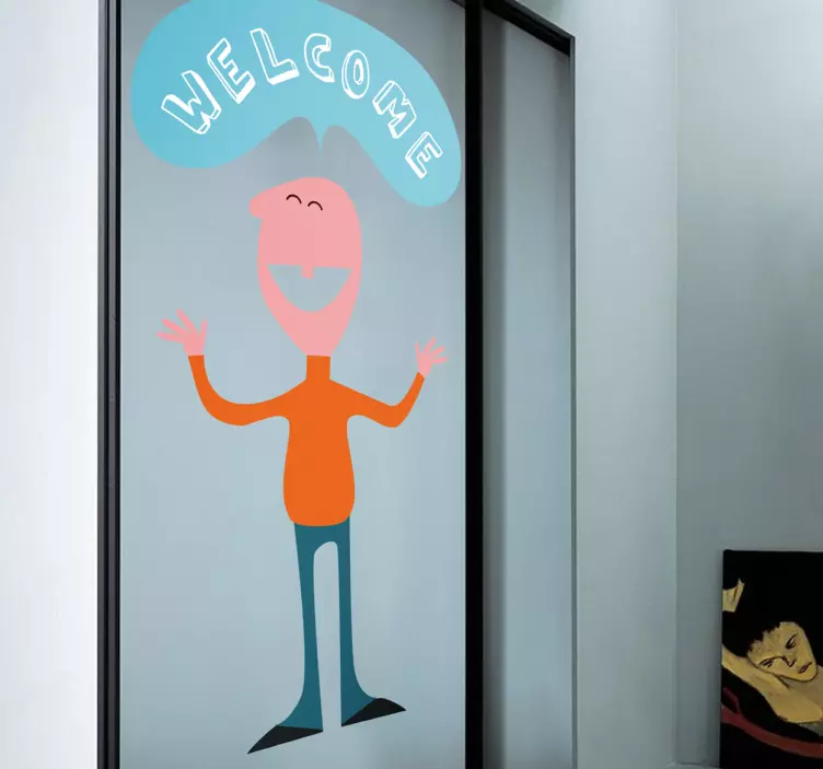 Sticker personnage welcome - TenStickers