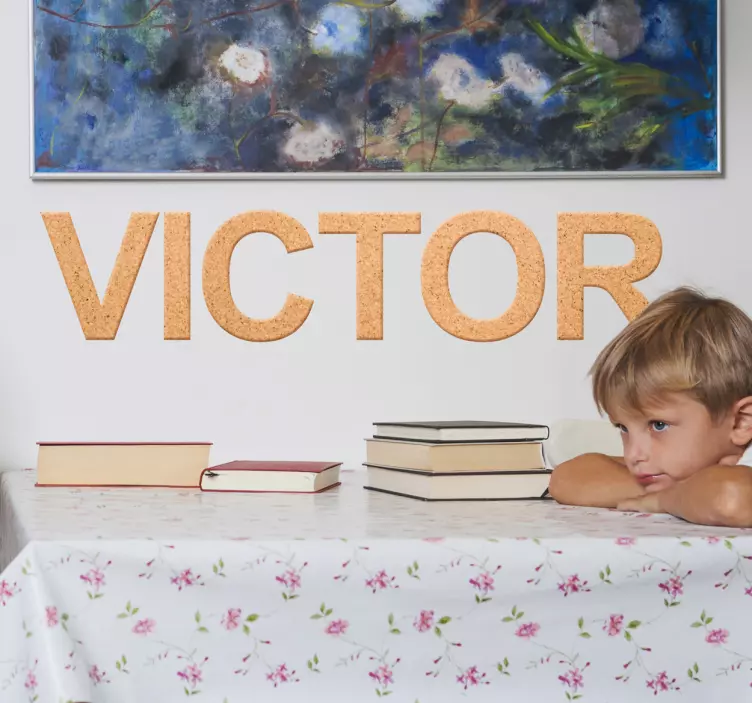 Sticker personnalisable simili liège - TenStickers