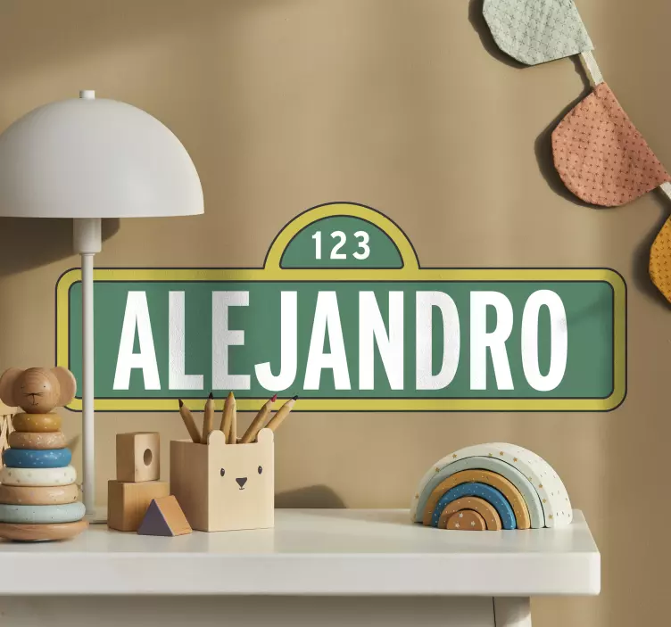 Sticker personnalisable sesame street - TenStickers