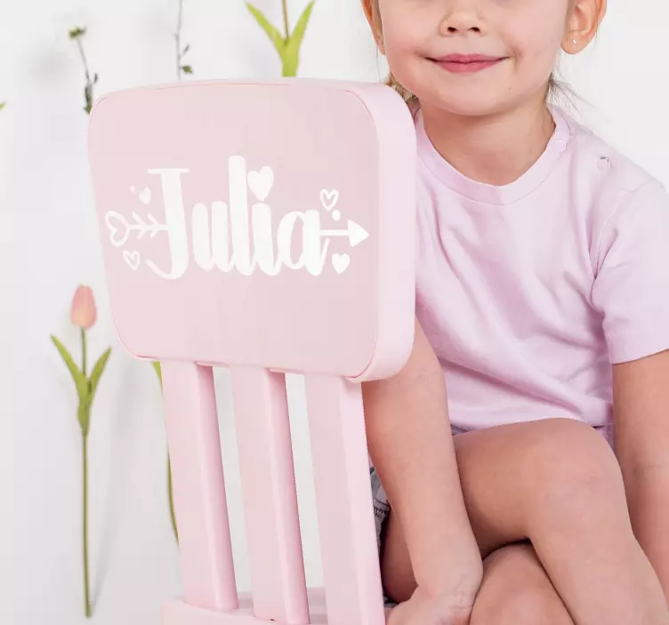 Autocollant Personnalisé Nom personnalisé avec amour - TenStickers