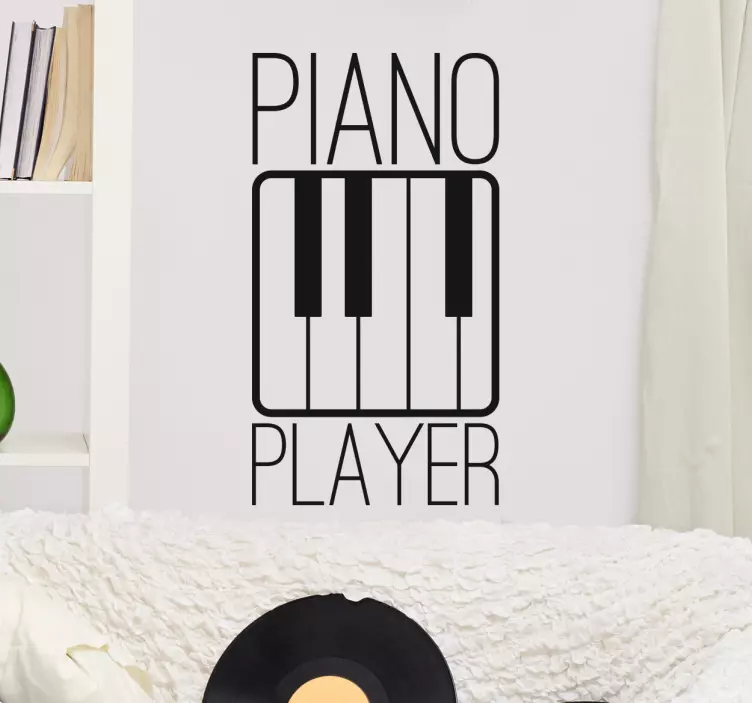 sticker piano player - TenStickers