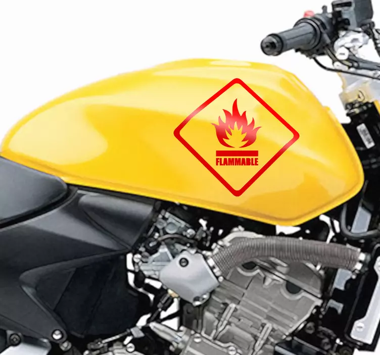 Sticker pictogramme inflammable - TenStickers