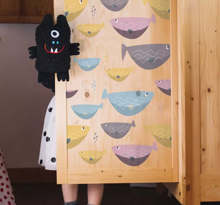 Sticker Poisson Poissons pour enfant - TenStickers