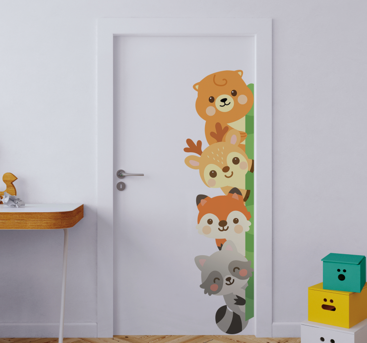 Sticker porte animaux pour chambre d'enfants - TenStickers