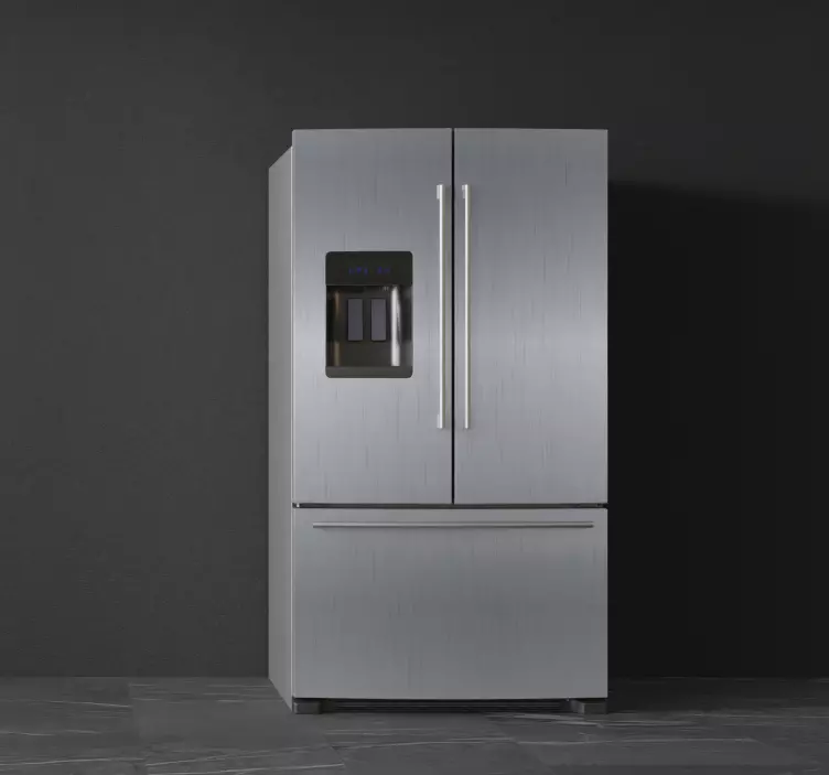 Sticker frigo vinyle frigo acier - TenStickers