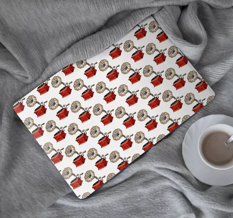 Sticker pour ordinateur lecteur de musique vintage - TenStickers