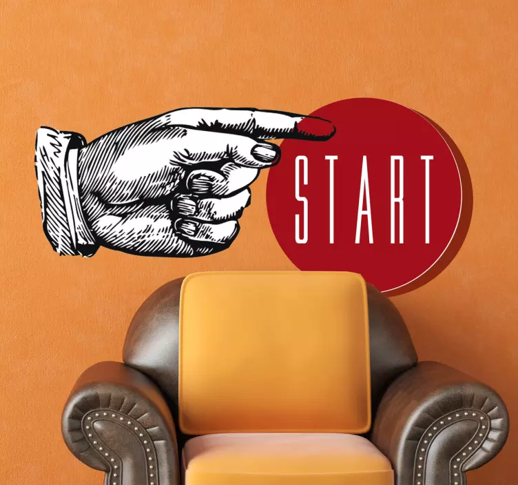 Sticker press start - TenStickers