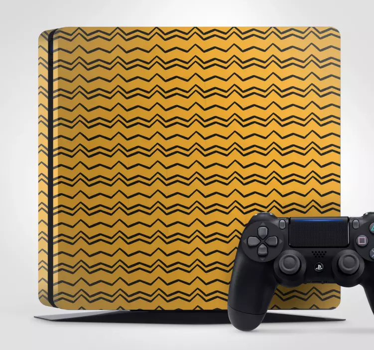 Sticker PS4 motif en zigzag - TenStickers