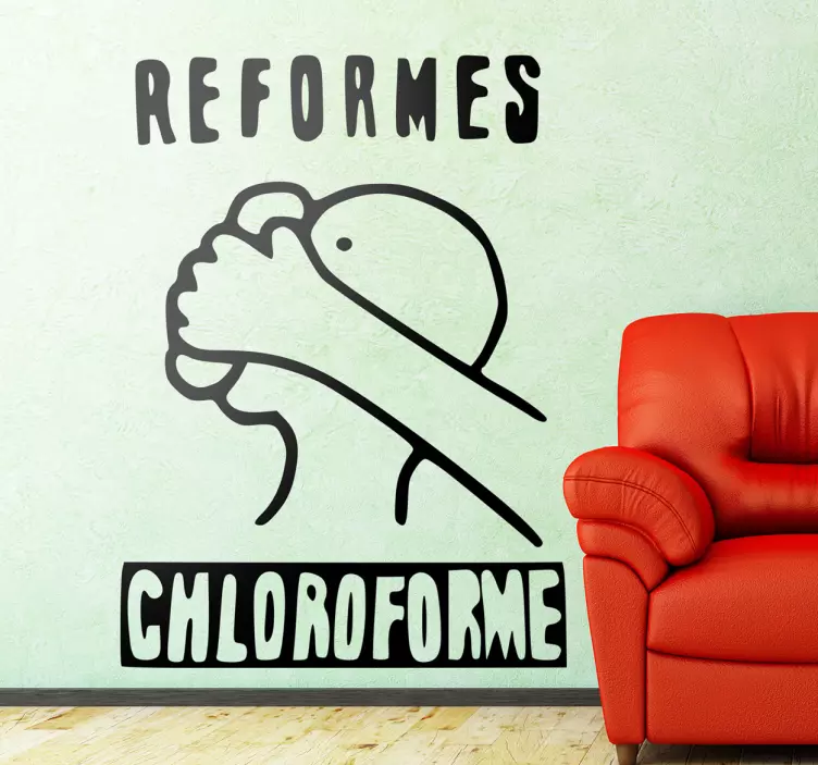 Sticker reformes chloroforme - TenStickers