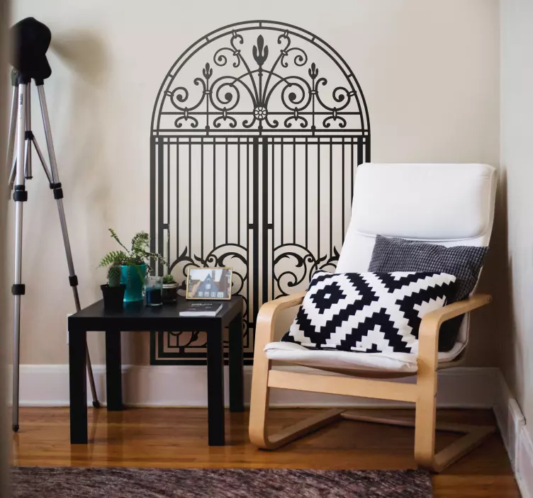 Sticker Vintage Arc gothique - TenStickers