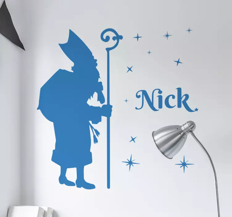 Sticker Saint-Nicolas personnalisable - TenStickers