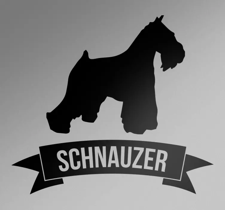 Sticker Schnauzer chien - TenStickers