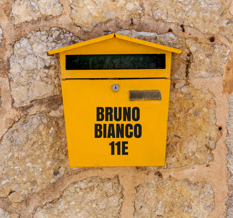 Sticker boite aux lettres lettres de 1 pouce - TenStickers