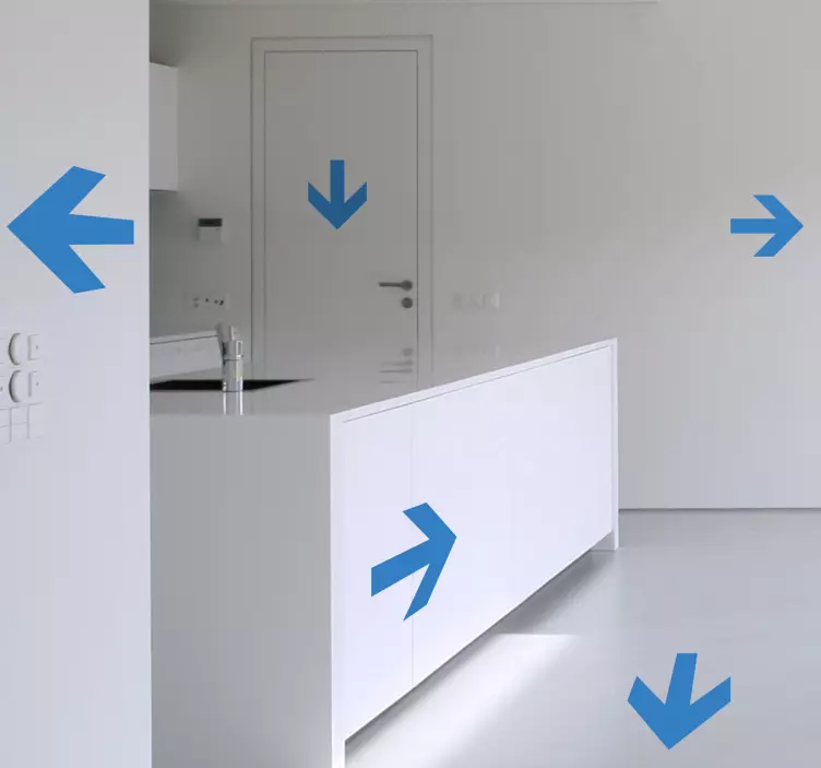 Sticker signalisation flèches - TenStickers