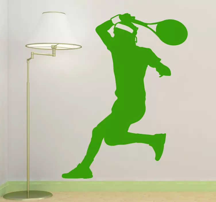 Sticker silhouette tennisman - TenStickers