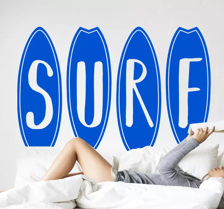 Autocollant surf en planches de surf - TenStickers