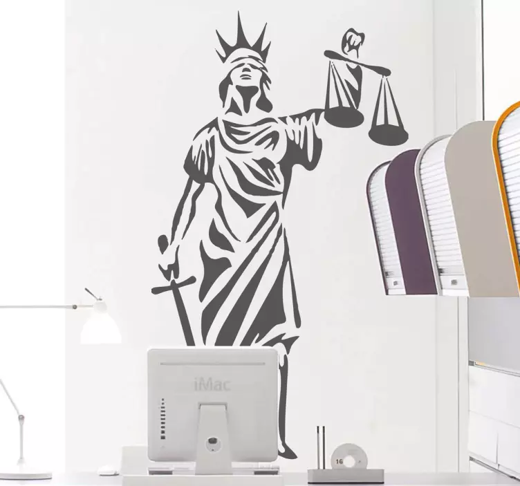 Sticker symbole justice - TenStickers