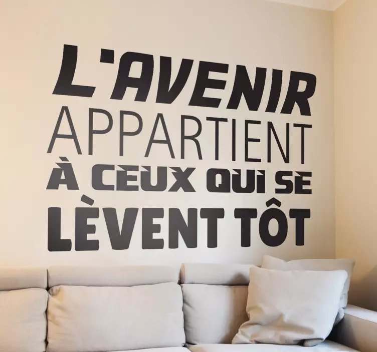 Sticker citation L'avenir - TenStickers