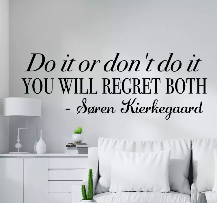 Sticker texte choix de vie inspirant - TenStickers