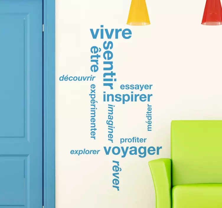 Sticker texte rêves - TenStickers