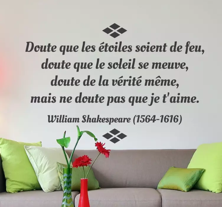 Sticker texte Shakespeare - TenStickers