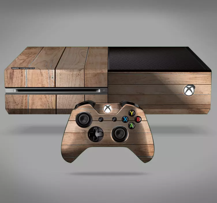 Sticker xbox effet bois parquet - TenStickers