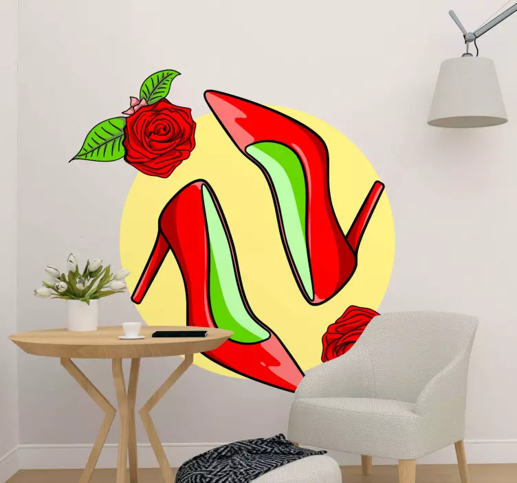 Sticker texture talons hauts élégants - TenStickers