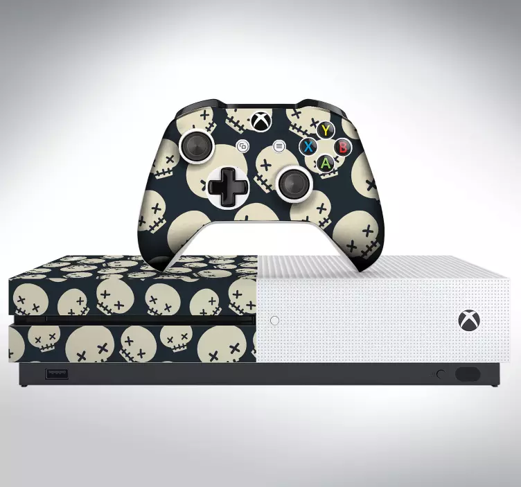Sticker xbox tête de mort - TenStickers