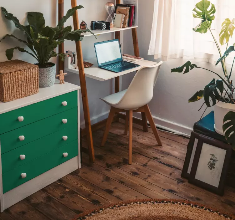 Sticker meuble tiroirs Kallax couleur - TenStickers