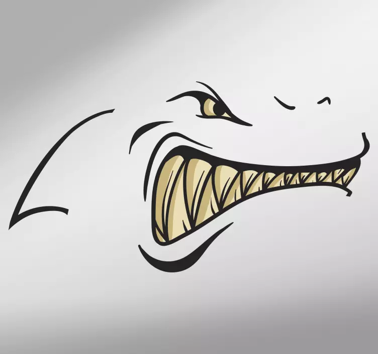 Sticker Tuning Dents de Requin - TenStickers