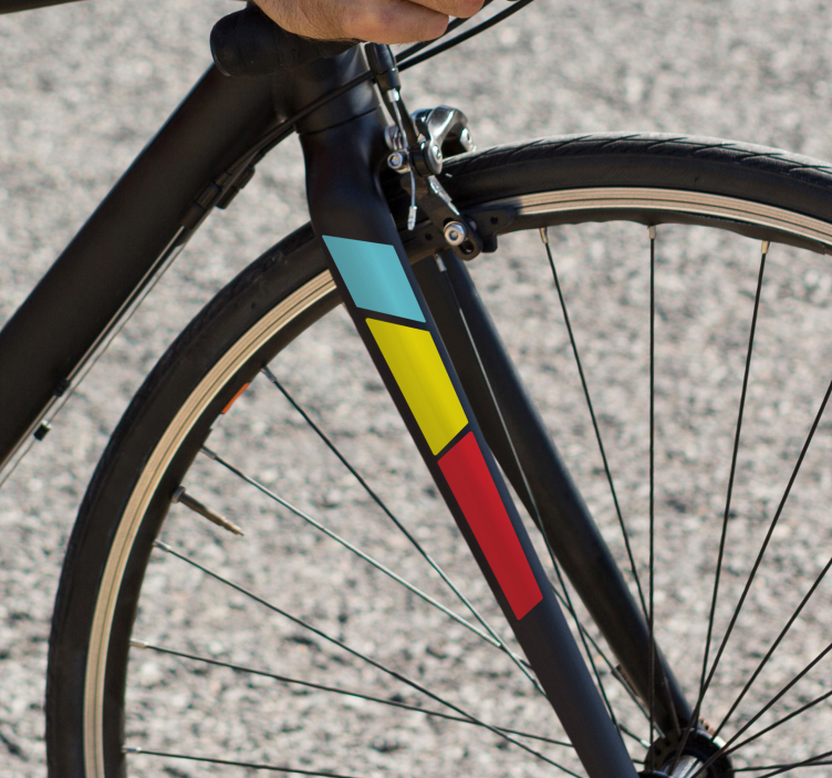 Sticker vélo fourche avant de bicyclette de route - TenStickers