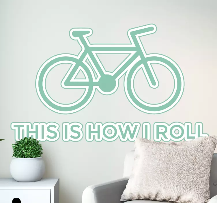Sticker vélo how I roll - TenStickers