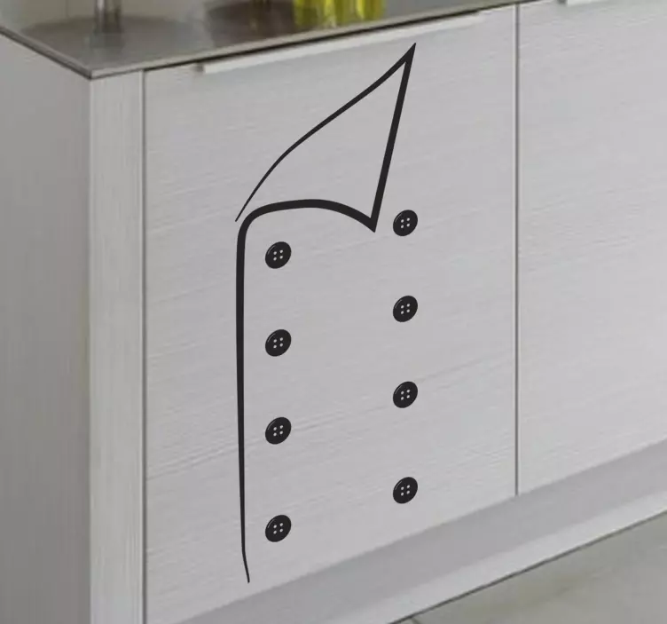 sticker cuisine veste cuisinier - TenStickers