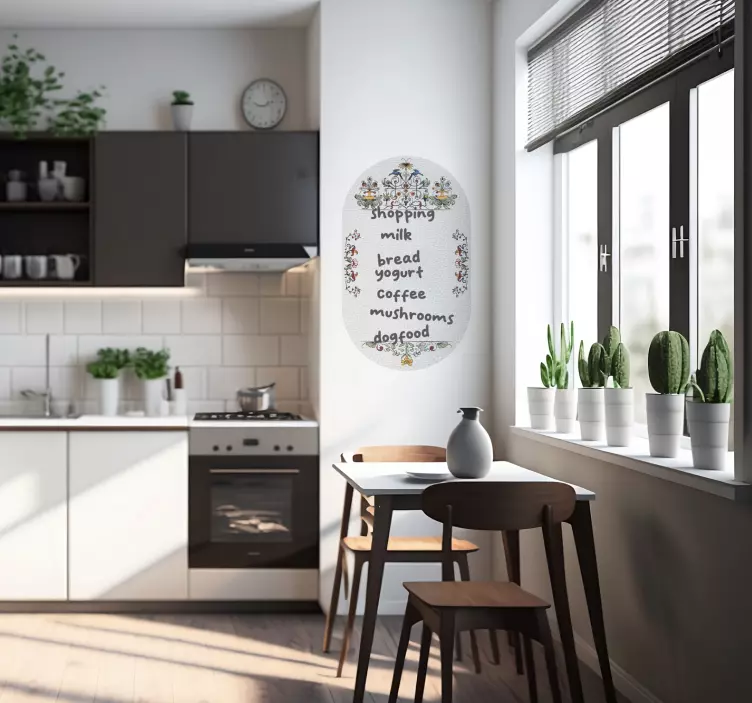 Autocollant vintage tableau blanc vintage de couleur Tableau blan - TenStickers