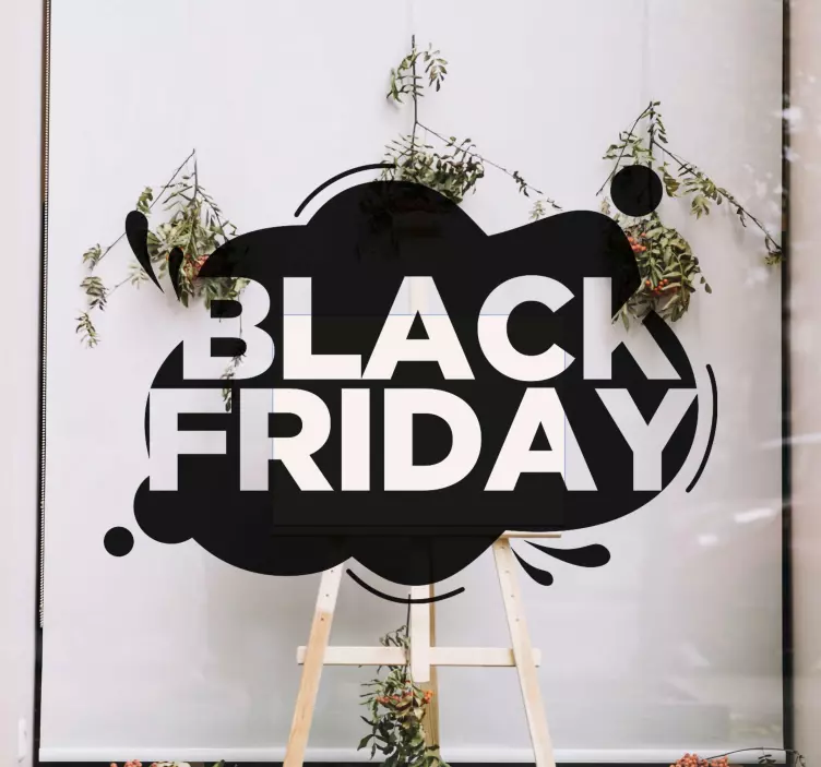 Sticker black friday annonce de vente saisonnière - TenStickers