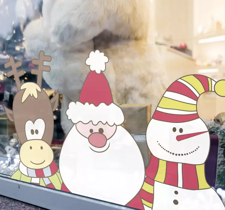 Sticker vitrine Noël - TenStickers