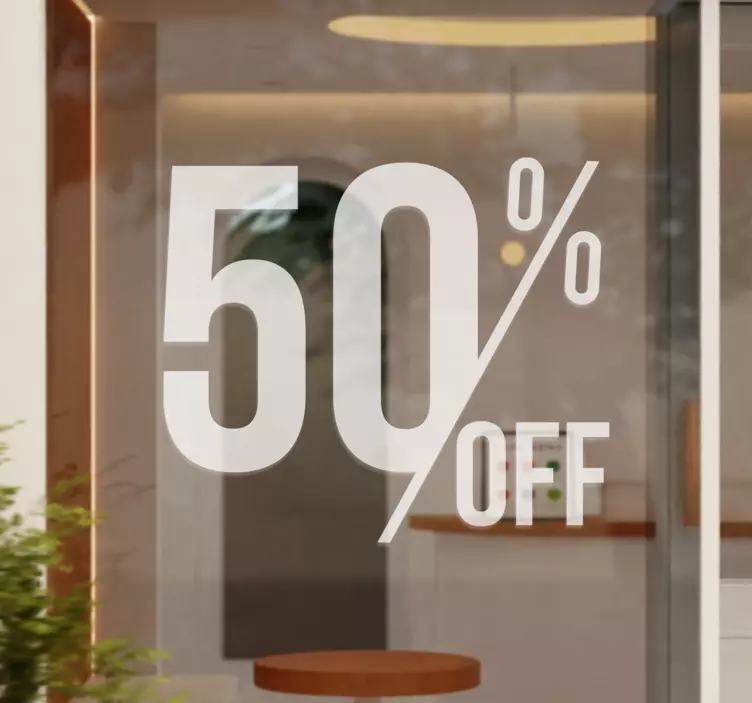 Sticker vitrine réductions - TenStickers