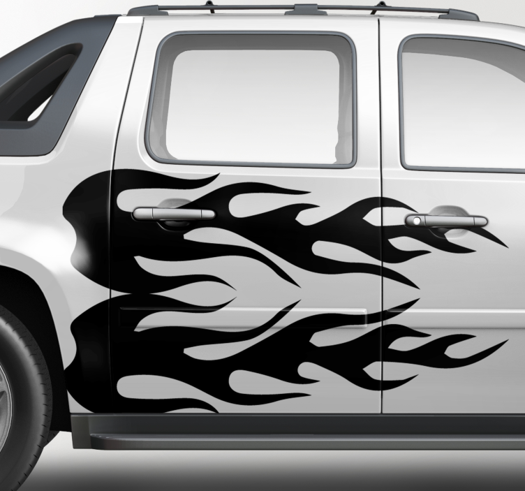Sticker voiture artwork graphique blaze - TenStickers