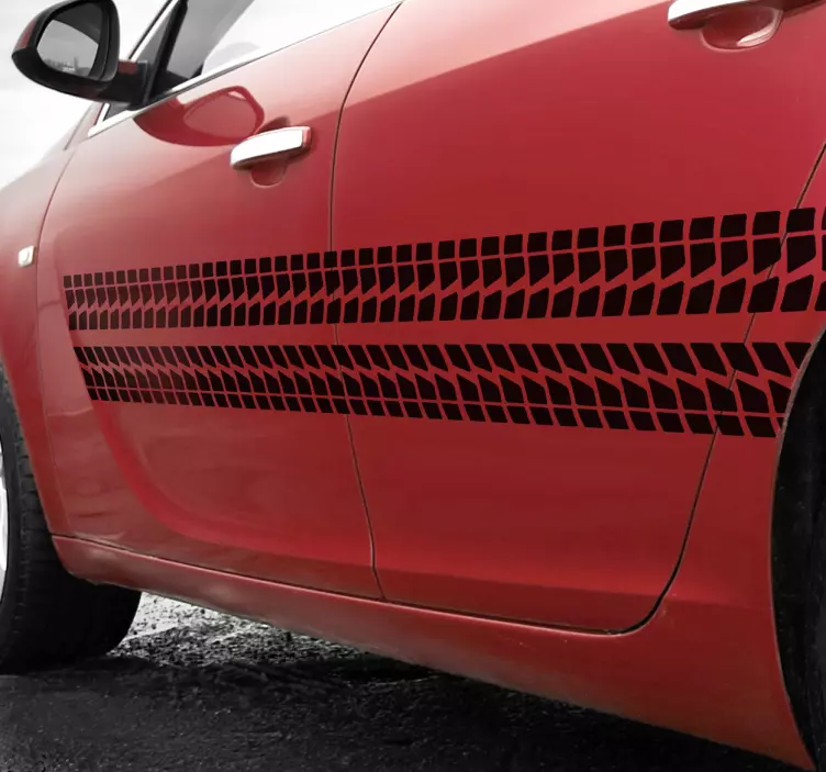 Sticker voiture frise - TenStickers