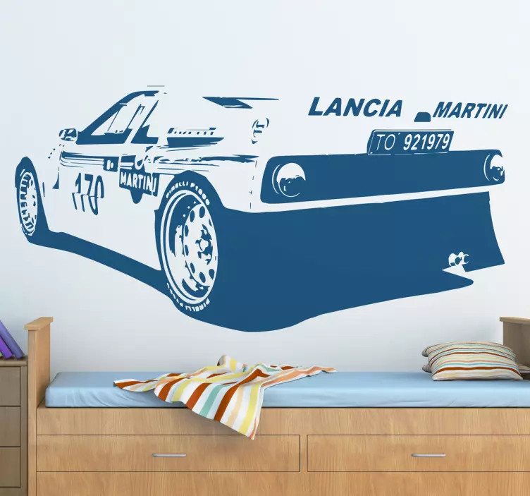 Sticker voiture Lancia Martini - TenStickers