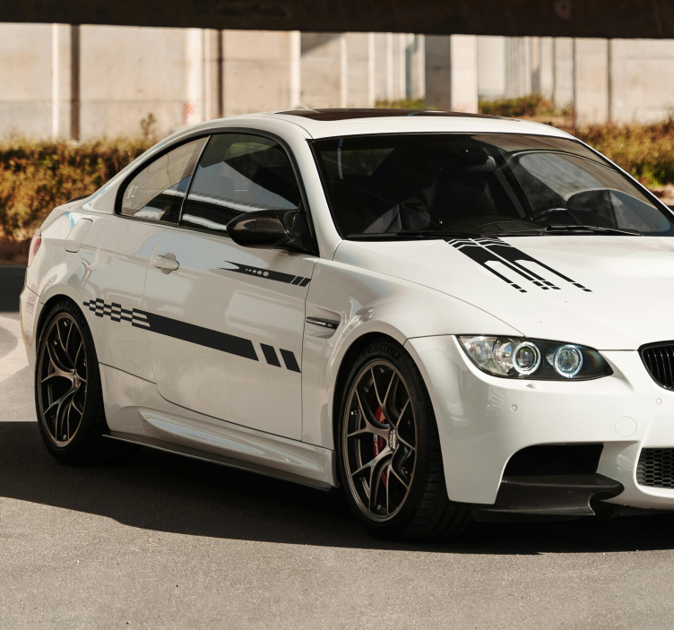 Sticker voiture rayures 3 modèles - TenStickers