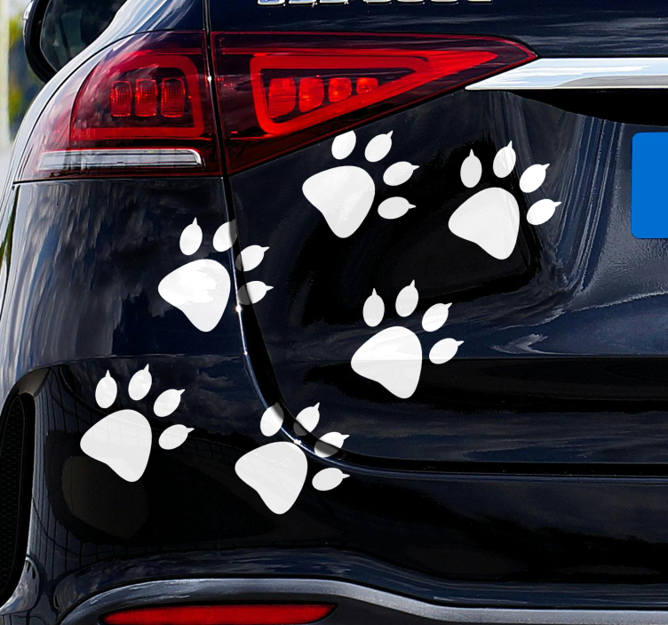 Sticker voiture traces d'ours - TenStickers