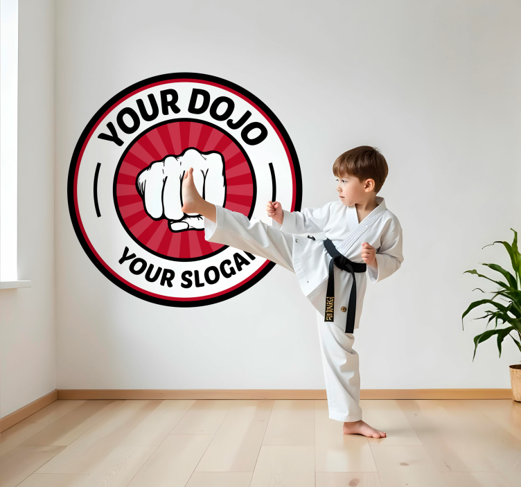 Sticker votre dojo et slogan - TenStickers