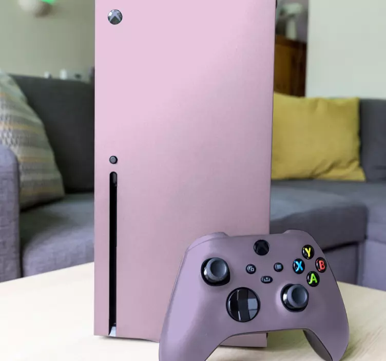 Sticker Xbox couleur rose unie - TenStickers