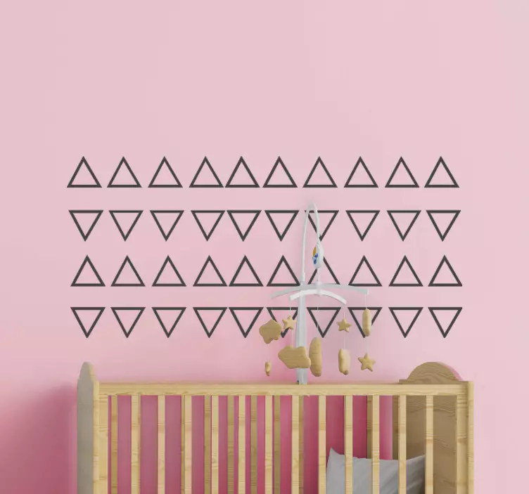 Stickers Bébé 45 triangles directions opposées - TenStickers