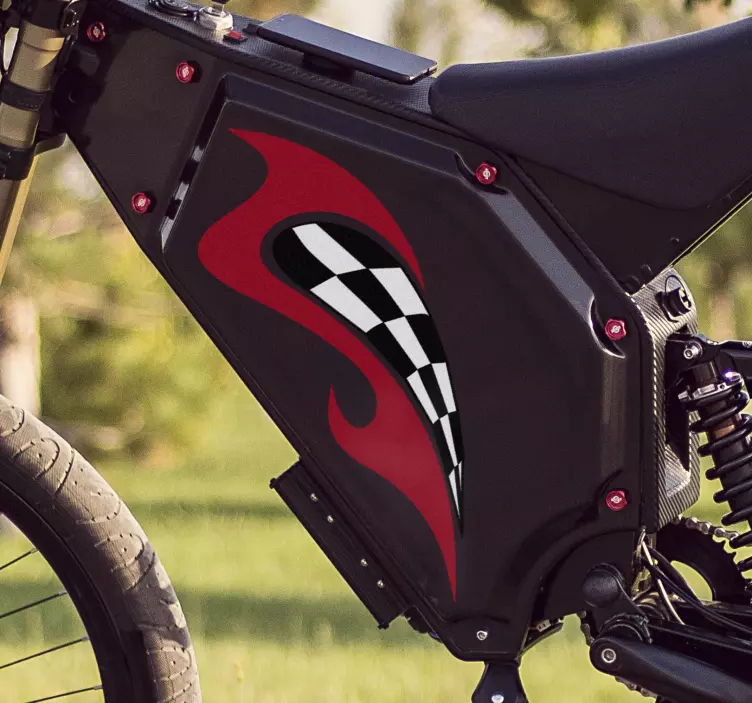 stickers de sticker de course de moto - TenStickers