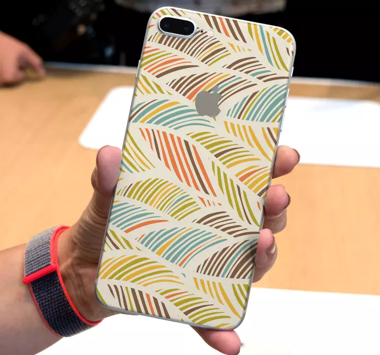 Autocollant iPhone motifs floral pastel - TenStickers