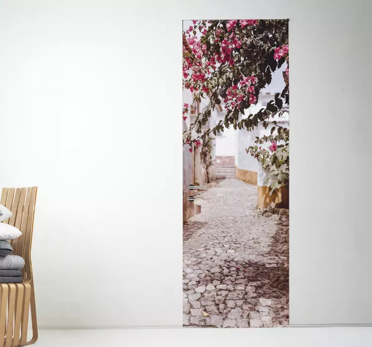 stickers fleurs petite rue - TenStickers