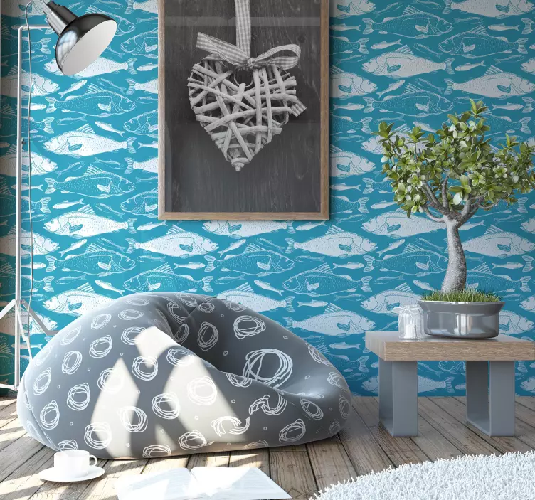 Stickers poissons motif de poisson aquatique - TenStickers