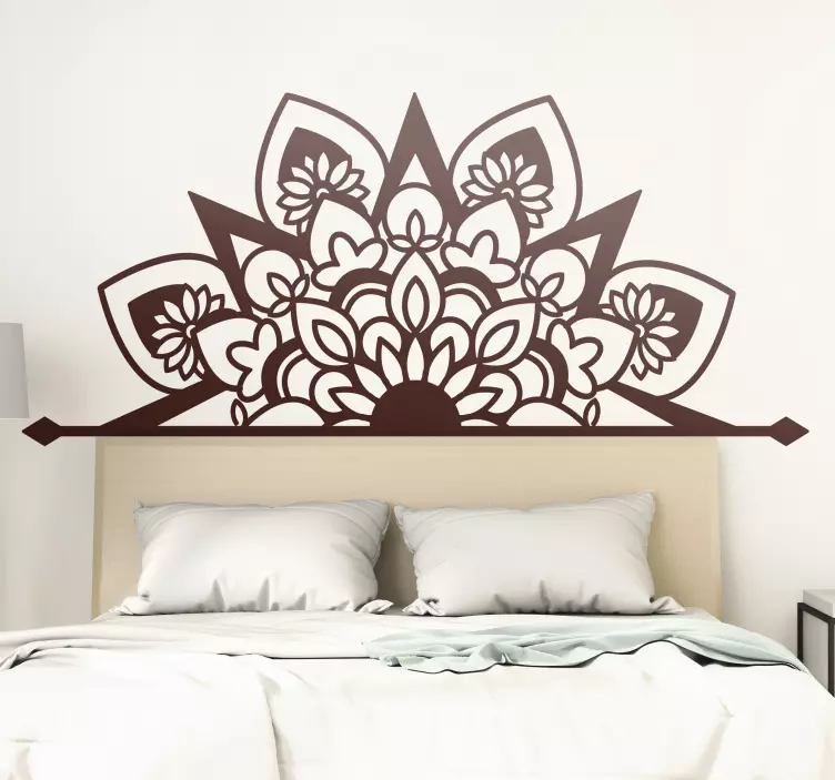 stickers fleurs Beau style de fleur de mandala - TenStickers